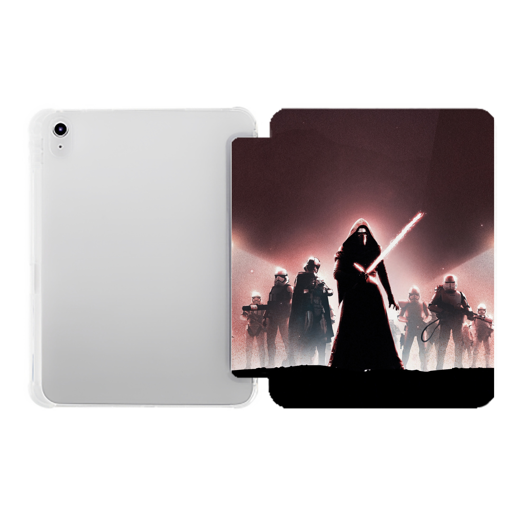 （画像用） スター・ウォーズ Star Wars IPad ケース ペン収納付き 三つ折りスタンド PUレザー×シリコン 対応機種9.5/10.5/10.9インチ